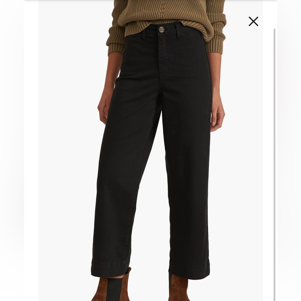 Marine Layer Women's Bridget Cotton Blend High Waist Ankle Crop Pants